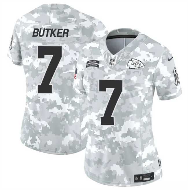 Women's Kansas City Chiefs #7 Harrison Butker 2024 F.U.S.E Arctic Camo Salute To Service Limited Stitched Jersey Dzhi,We sell and wholesale Women's Kansas City Chiefs #7 Harrison Butker 2024 F.U.S.E Arctic Camo Salute To Service Limited Stitched Jersey Dzhi on line form chian!
